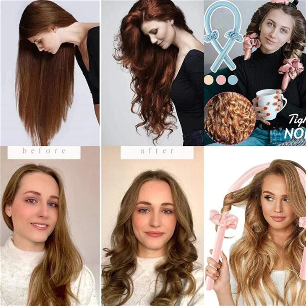 ✨ AuraCurl™ Heatless Curling Set
