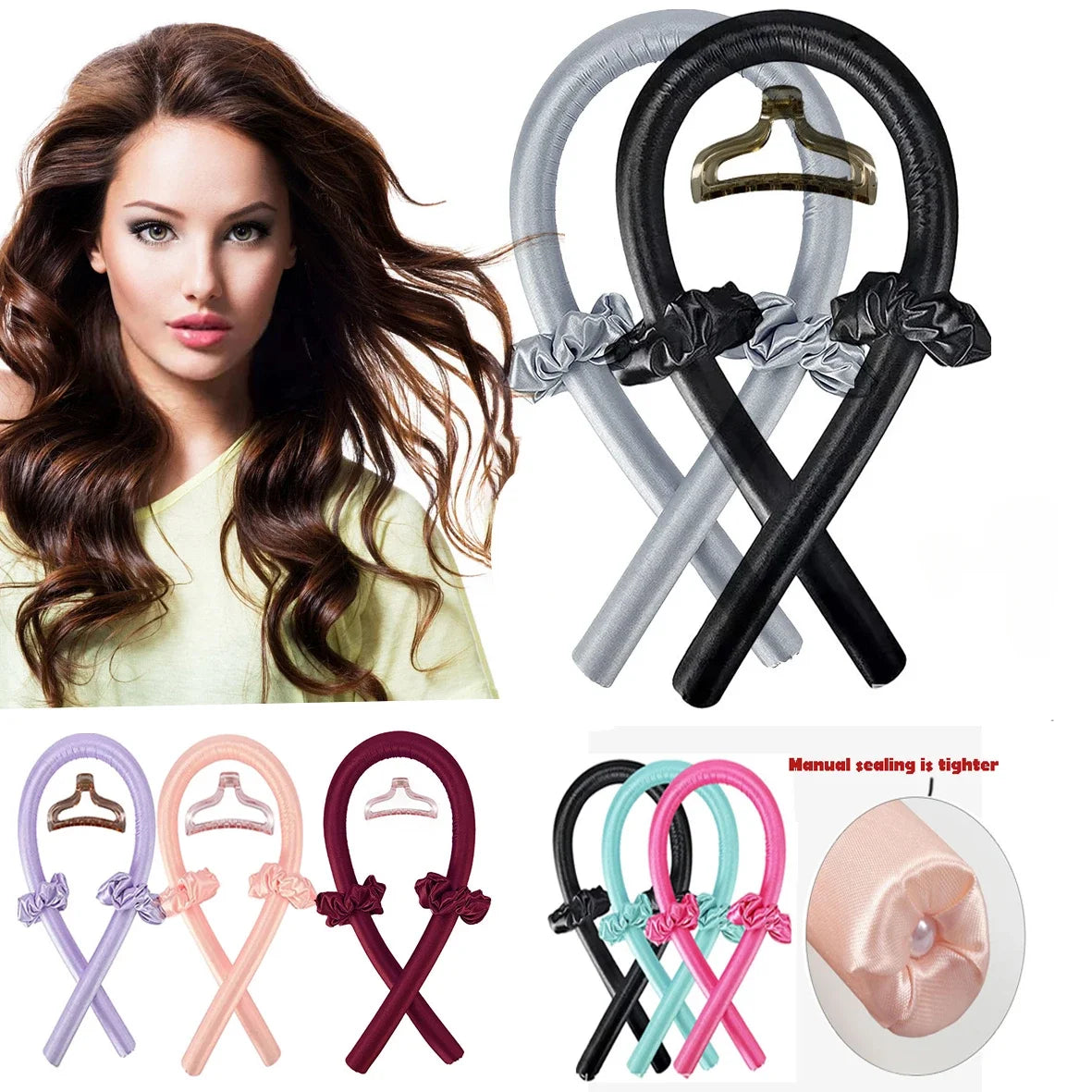 ✨ AuraCurl™ Heatless Curling Set